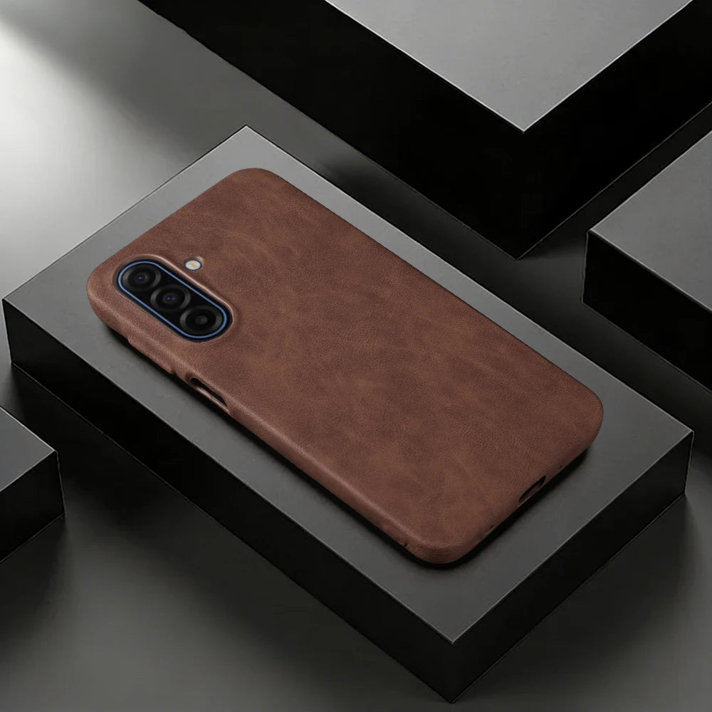 Skin Leather Case For Samsung Galaxy A17 A56 A16 A26 A36 A55 A06 A07 A15 A35 A54 A53 A13 S23 S24 S25 S26 Plus Phone Case Cover
