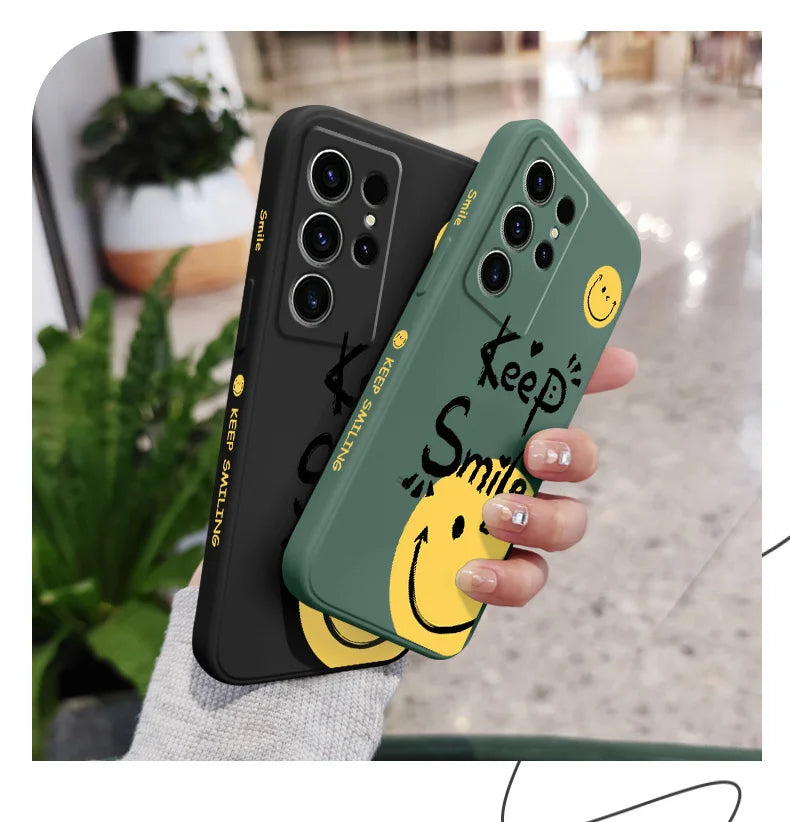 Street Slogan Phone Case For Samsung Galaxy S25 S24 S23 S22 S21 S20 S10 S10E Ultra Plus FE Note 20 Ultra Plus Cover