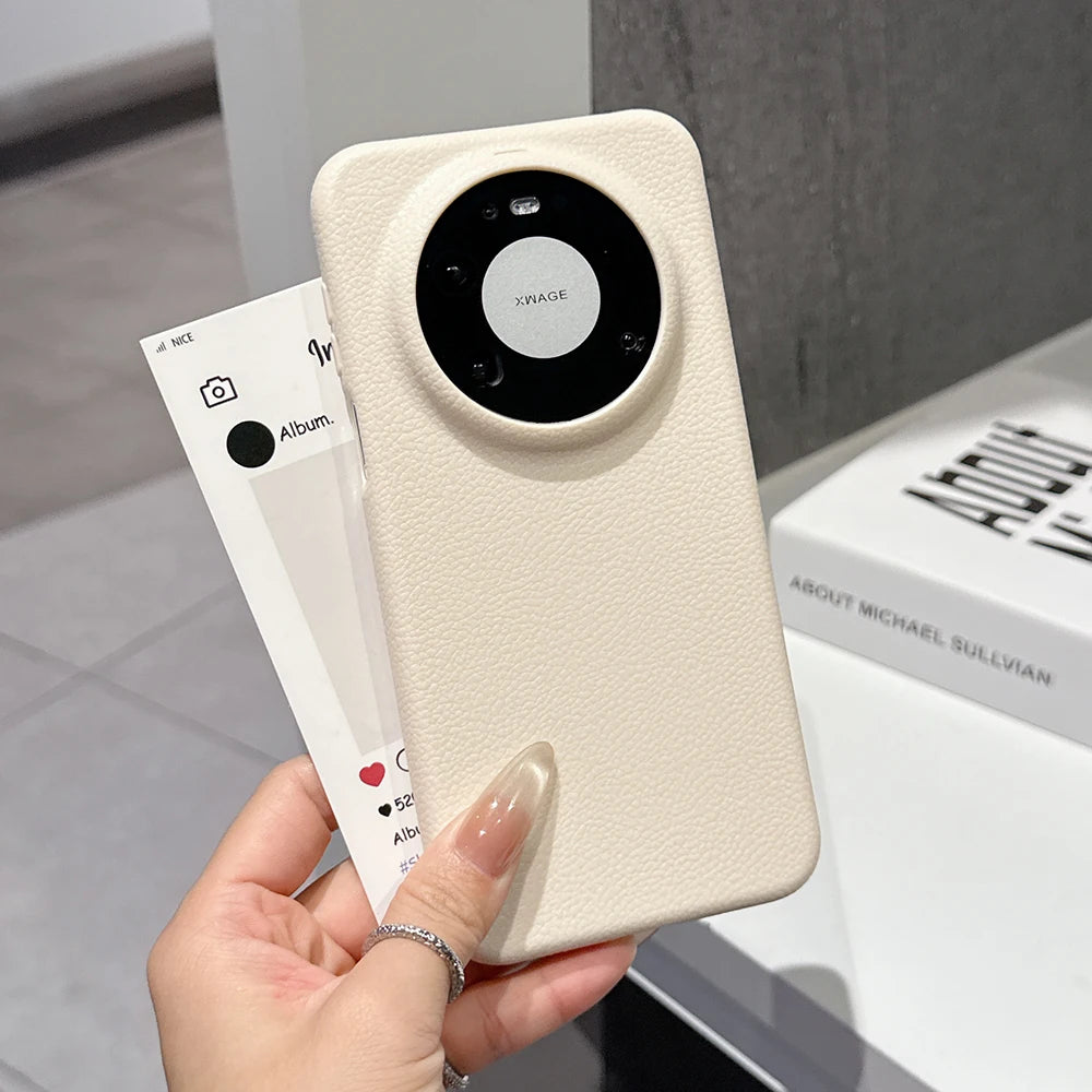 Leather Texture Silicone Soft Case For Huawei Mate 80 70 Pura 80 70 P60 Pro Plus Pro+ Candy Color Matte Ultra Thin Shell Funda