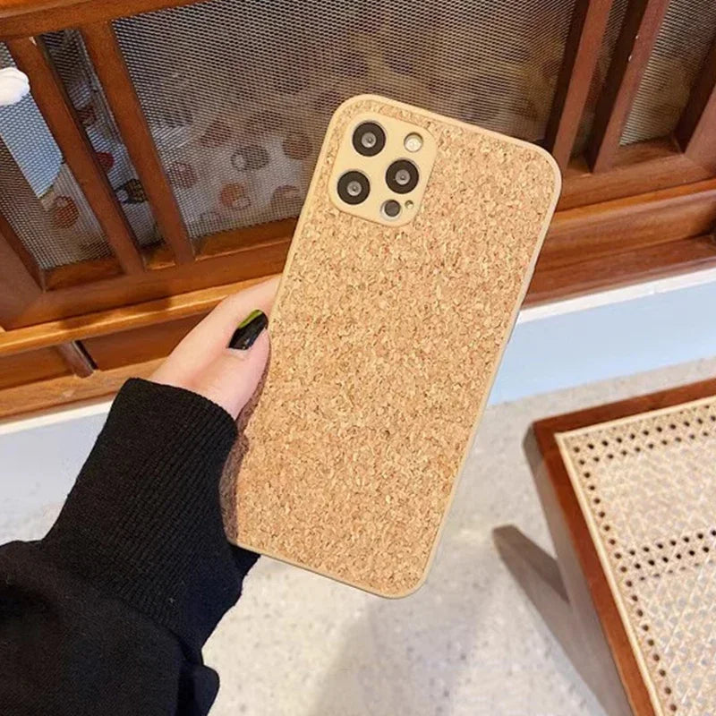 Retro Genuine wooden pattern heat dissipation phone case for iPhone 16 15 14 13 12 11 Pro Max Plus full shockproof hard cover