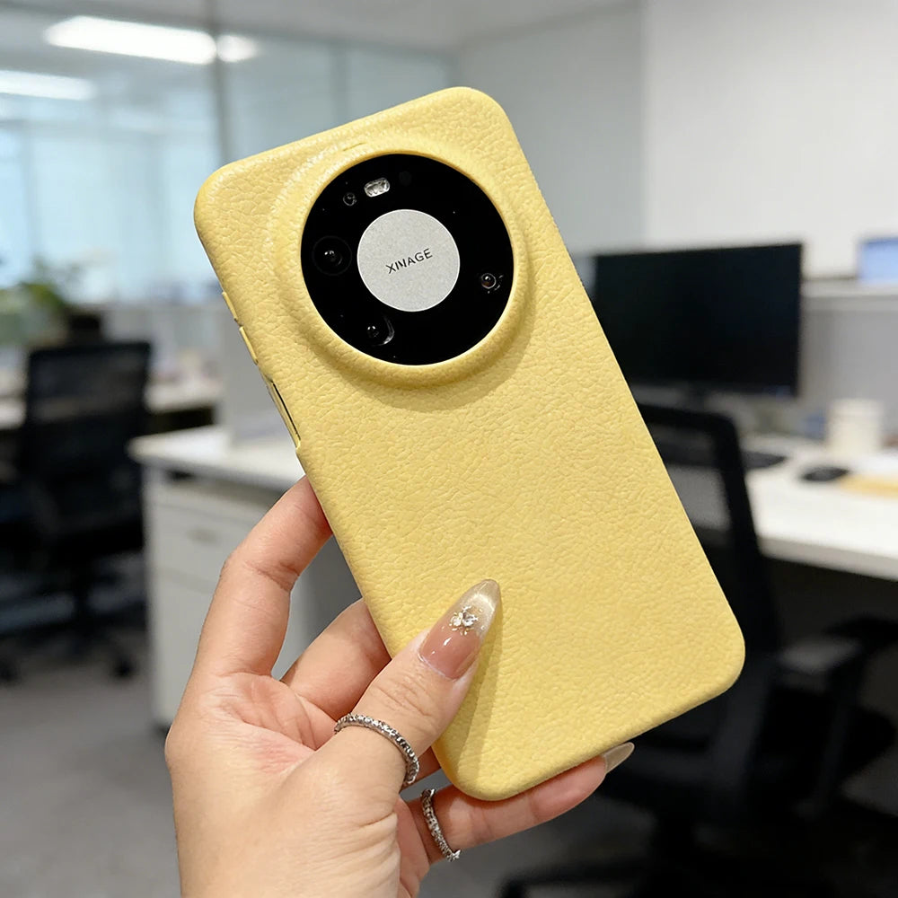 Leather Texture Silicone Soft Case For Huawei Mate 80 70 Pura 80 70 P60 Pro Plus Pro+ Candy Color Matte Ultra Thin Shell Funda