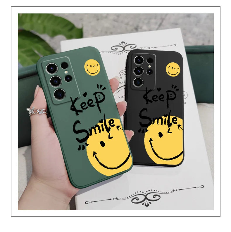 Street Slogan Phone Case For Samsung Galaxy S25 S24 S23 S22 S21 S20 S10 S10E Ultra Plus FE Note 20 Ultra Plus Cover