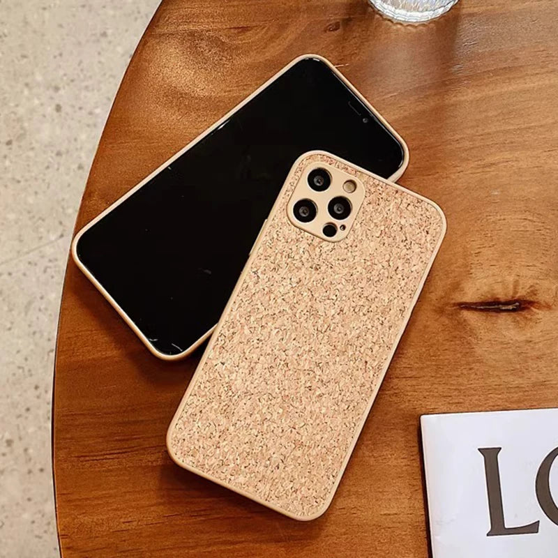 Retro Genuine wooden pattern heat dissipation phone case for iPhone 16 15 14 13 12 11 Pro Max Plus full shockproof hard cover