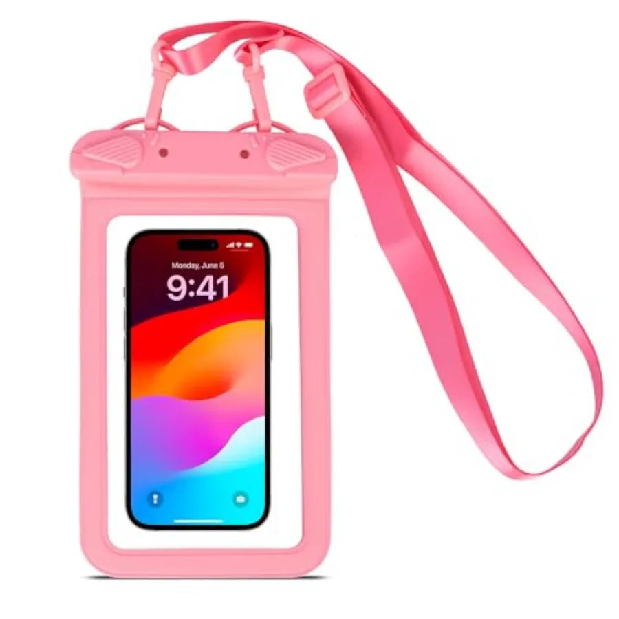 IPX8 Waterproof Phone Pouch Universal Cell Phone Dry Bag Patented Sealed Lock Lanyard Mobile Phone Case for Swimming Surfing Be