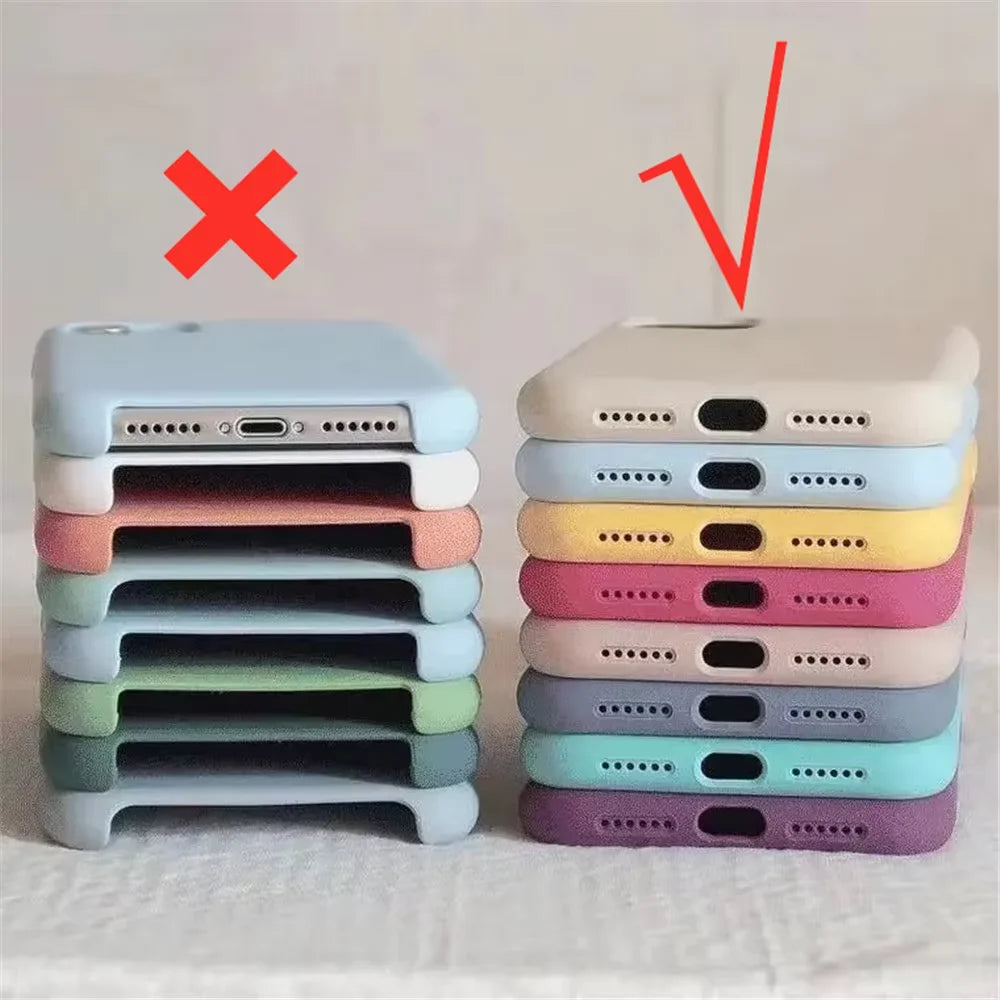 Official Original Liquid Silicone Phone Case For iPhone 17 ProMax 17 13 15 14 12 Pro Case for iPhone 17 16 11 12 Pro Max Cover