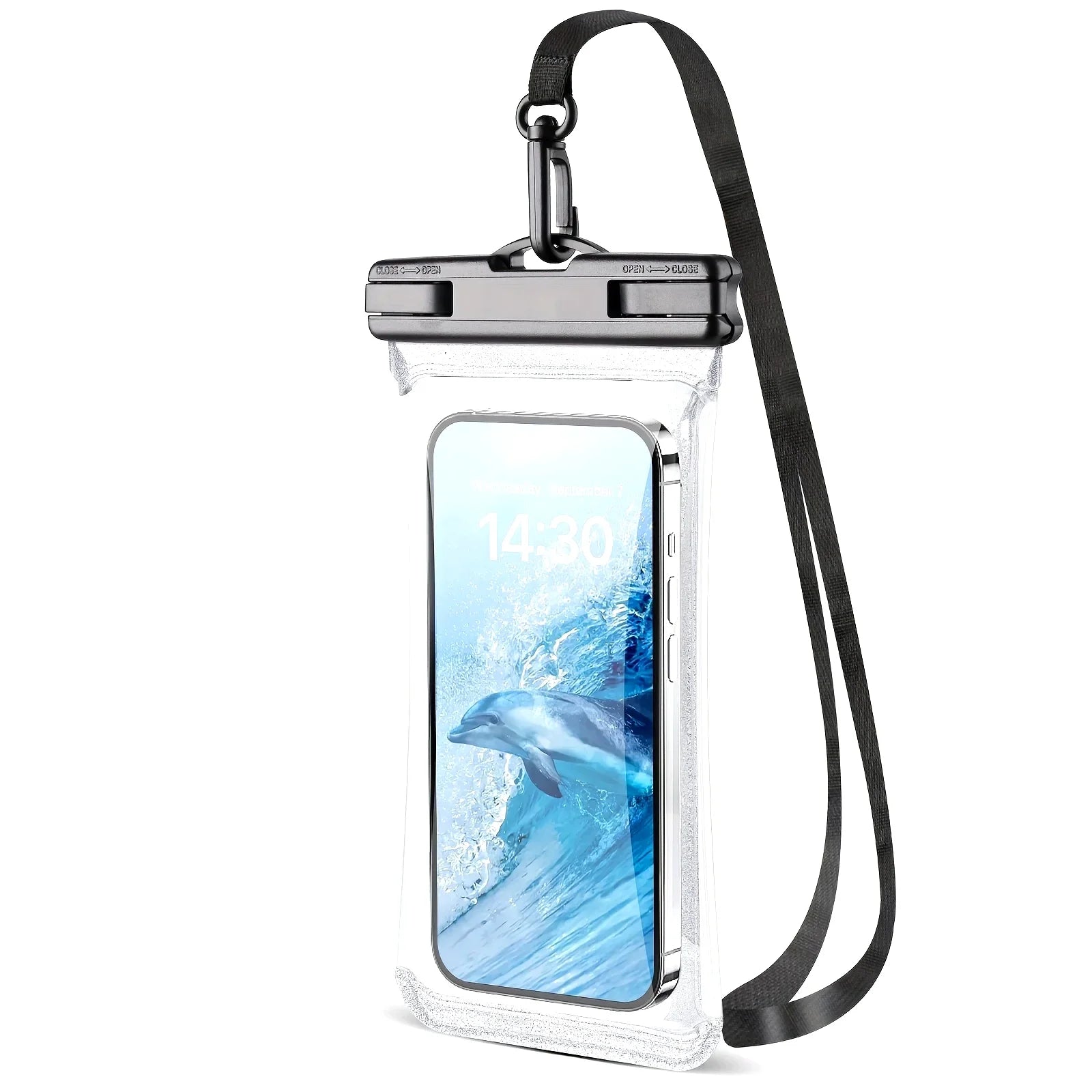 HAISSKY Mix Color Clip Mobile Phone Waterproof Pouch For iPhone 17 16 15 Pro Max 14 Plus 16E 13  Sensitive Press Swimming Bags