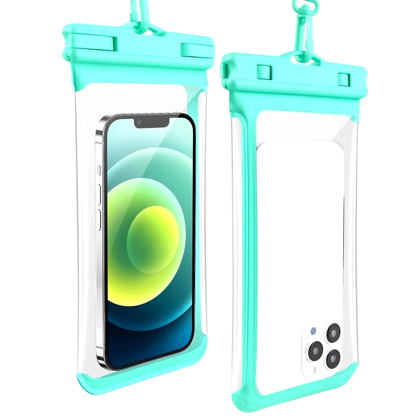 HAISSKY Mix Color Clip Mobile Phone Waterproof Pouch For iPhone 17 16 15 Pro Max 14 Plus 16E 13  Sensitive Press Swimming Bags
