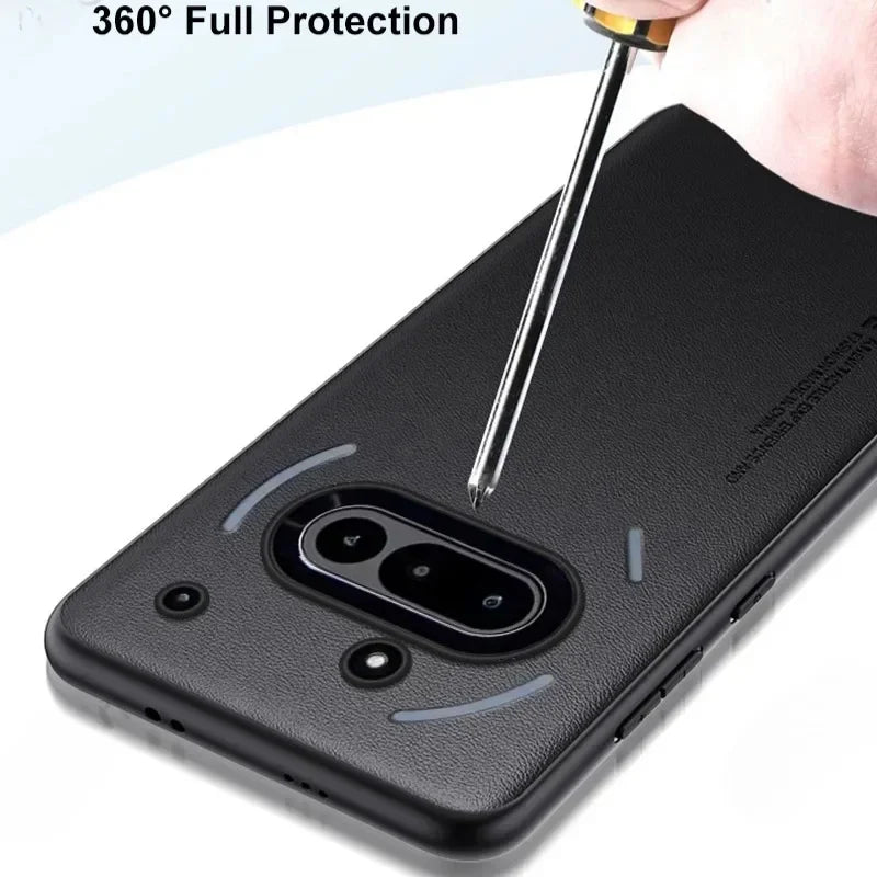 Luxury Leather Case For Nothing Phone 3A Cover Silicone Protection Phone Case For Nothing Phone 3A 3 A Coque