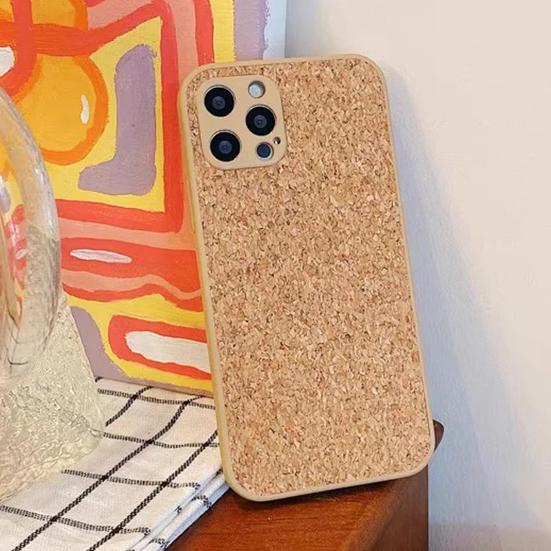 Retro Genuine wooden pattern heat dissipation phone case for iPhone 16 15 14 13 12 11 Pro Max Plus full shockproof hard cover
