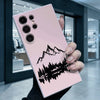 Mountain Lake Scenery Shockproof Soft TPU Back Case For Samsung S22 S23 S24 S25 S26 Ultra A16 A35 A55 Anti Drop Cover