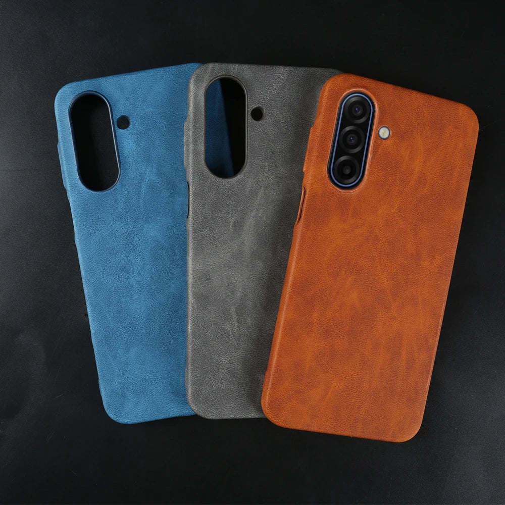 Skin Leather Case For Samsung Galaxy A17 A56 A16 A26 A36 A55 A06 A07 A15 A35 A54 A53 A13 S23 S24 S25 S26 Plus Phone Case Cover