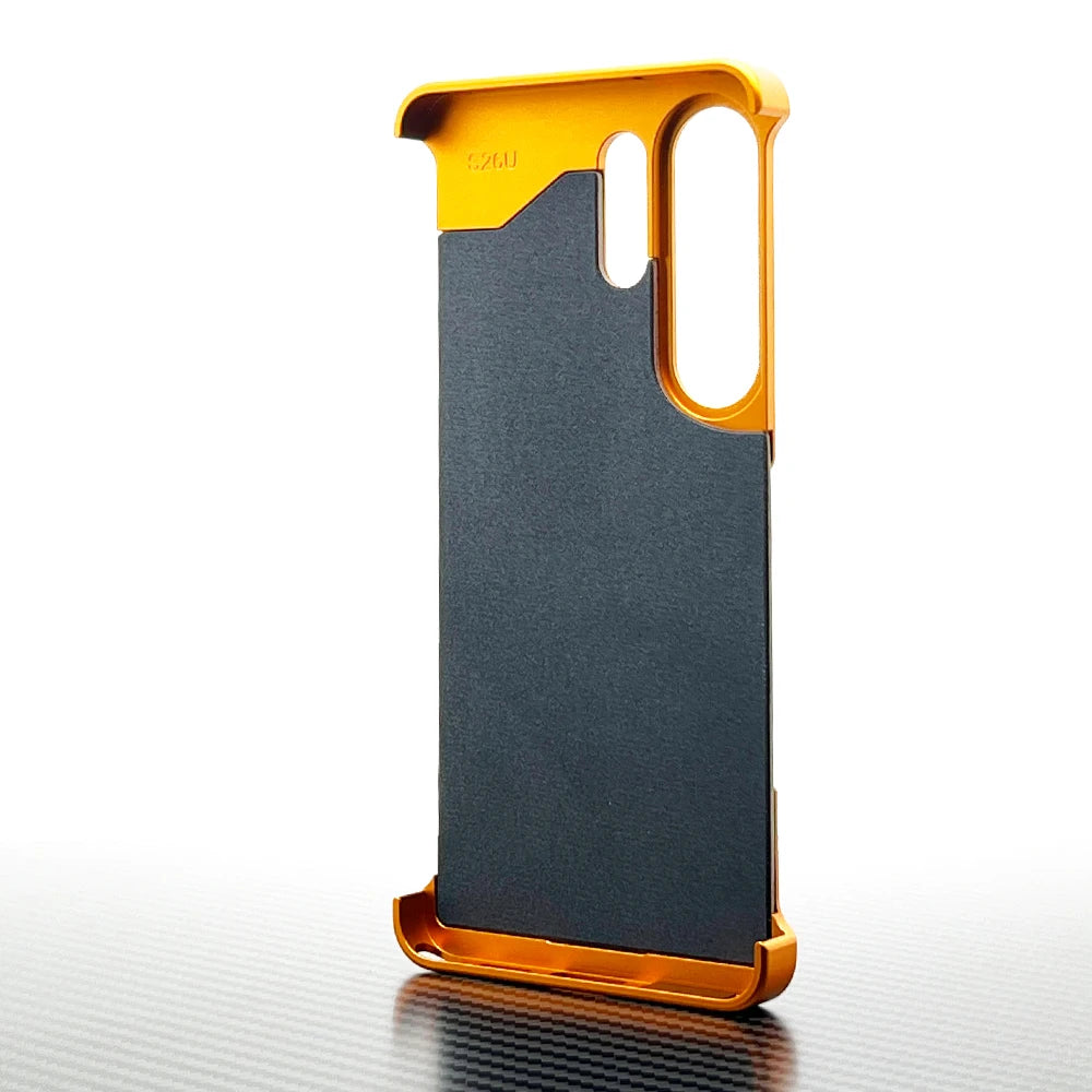 Walnut Wood Case for Samsung Galaxy S26 Ultra Cover 26 U Shockproof Frameless Metal Funda Built-in Kickstand with Protector