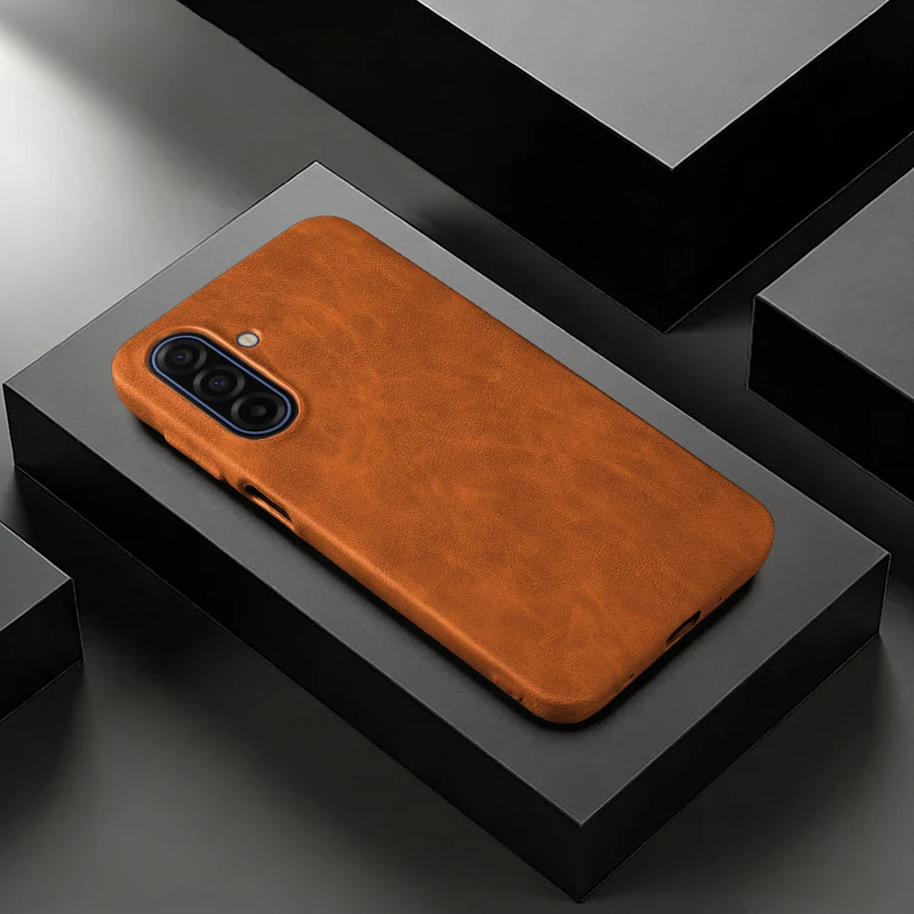 Skin Leather Case For Samsung Galaxy A17 A56 A16 A26 A36 A55 A06 A07 A15 A35 A54 A53 A13 S23 S24 S25 S26 Plus Phone Case Cover