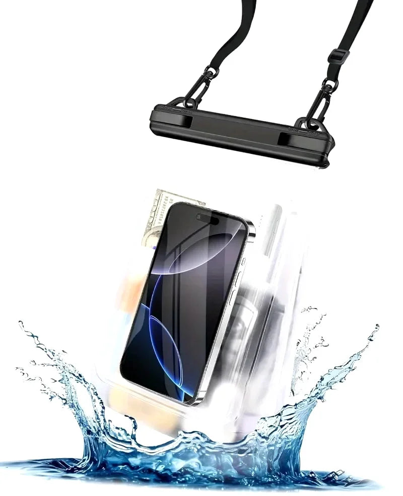 HAISSKY Large Mobile Phone Waterproof Pouch For iPhone 17 16 Pro Max 17 Air 16E 15 Plus Swim Travel Beach Bags With Seal Stripe