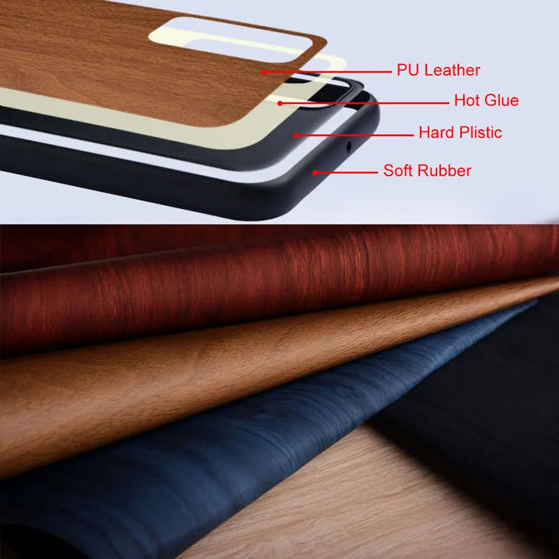 Case for OnePlus 12R 12 5G funda bamboo wood pattern back cover for oneplus 12 12r phone case capa