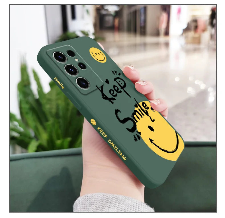 Street Slogan Phone Case For Samsung Galaxy S25 S24 S23 S22 S21 S20 S10 S10E Ultra Plus FE Note 20 Ultra Plus Cover