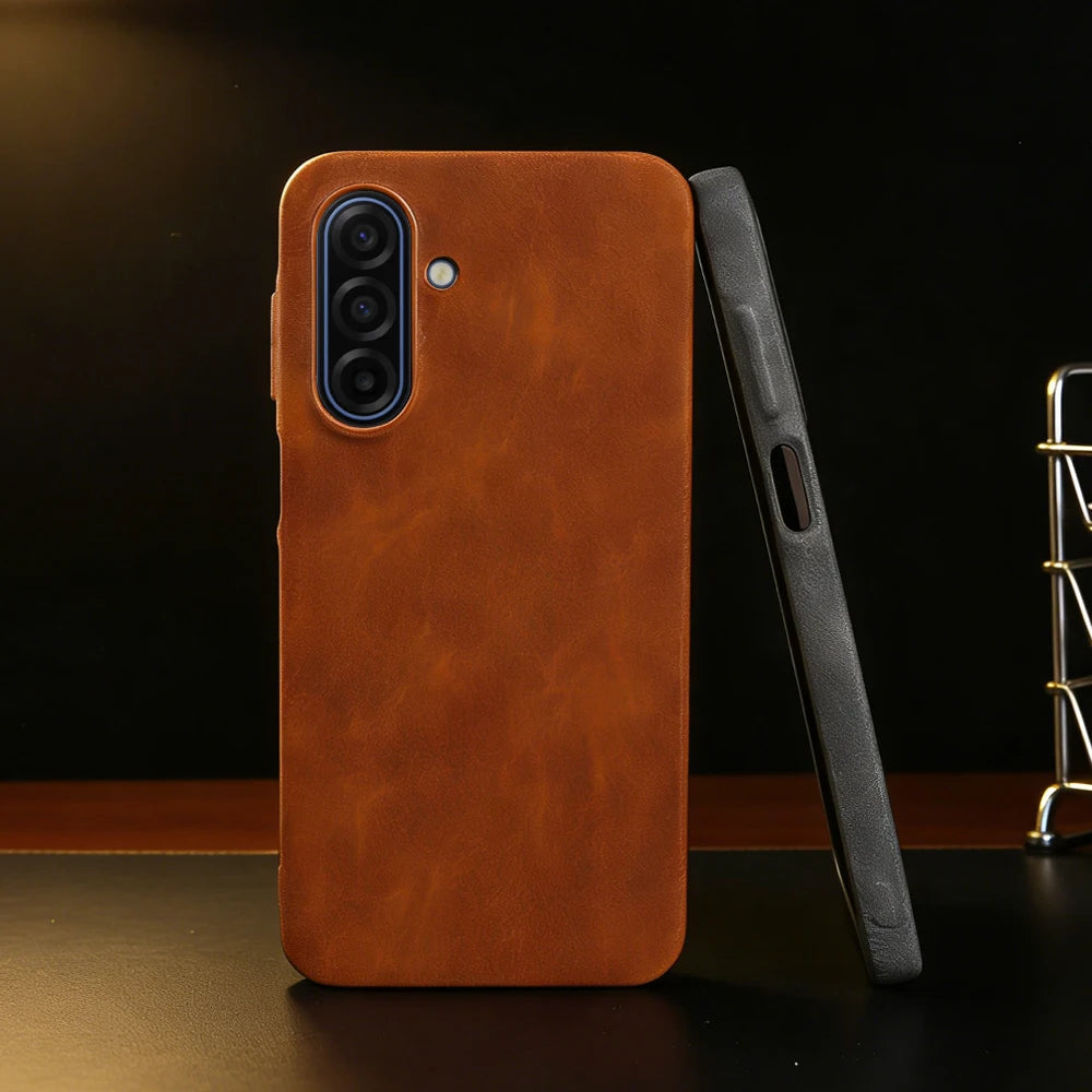 Skin Leather Case For Samsung Galaxy A17 A56 A16 A26 A36 A55 A06 A07 A15 A35 A54 A53 A13 S23 S24 S25 S26 Plus Phone Case Cover