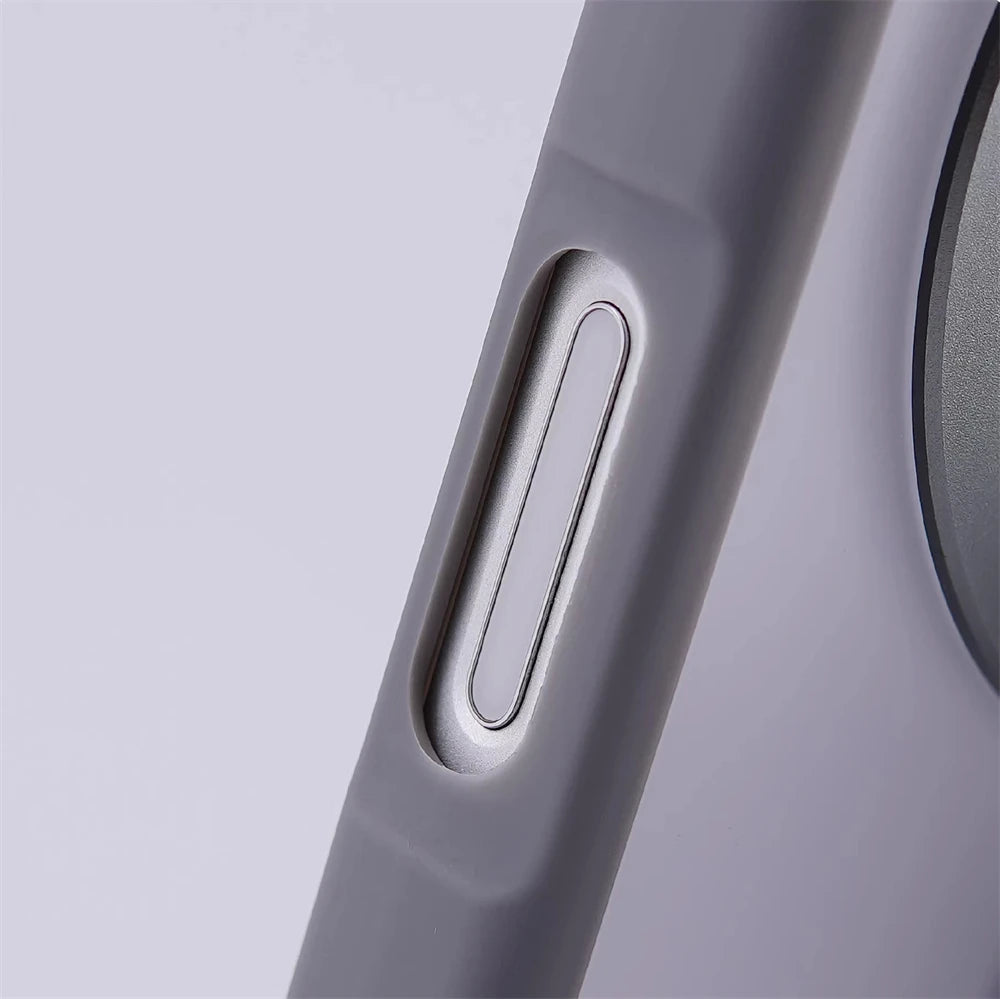 Luxury Matte Translucent Ring Bracket for Magsafe Case for IPhone 17 16 13 12 Pro Max 15 14 Plus Magnetic Wireless Charge Cover