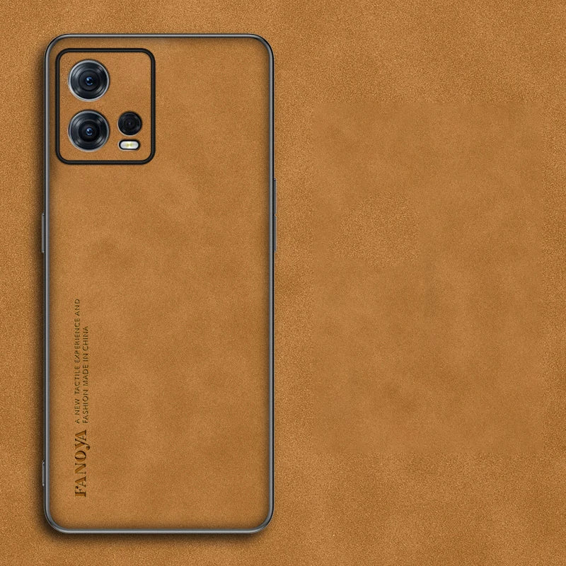 For Motorola Moto Edge 30 Fusion Case Sheepskin Pu Leather Matte Cover For Moto Edge 30 ULTRA S30 Pro Silicone Shockproof Case