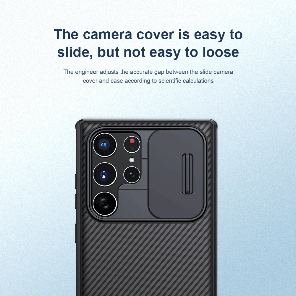 Nillkin for Samsung Galaxy S22 Ultra 5G Lens Case CamShield Pro TPU Frame Camera Cover Slide Protection Back Cover Case