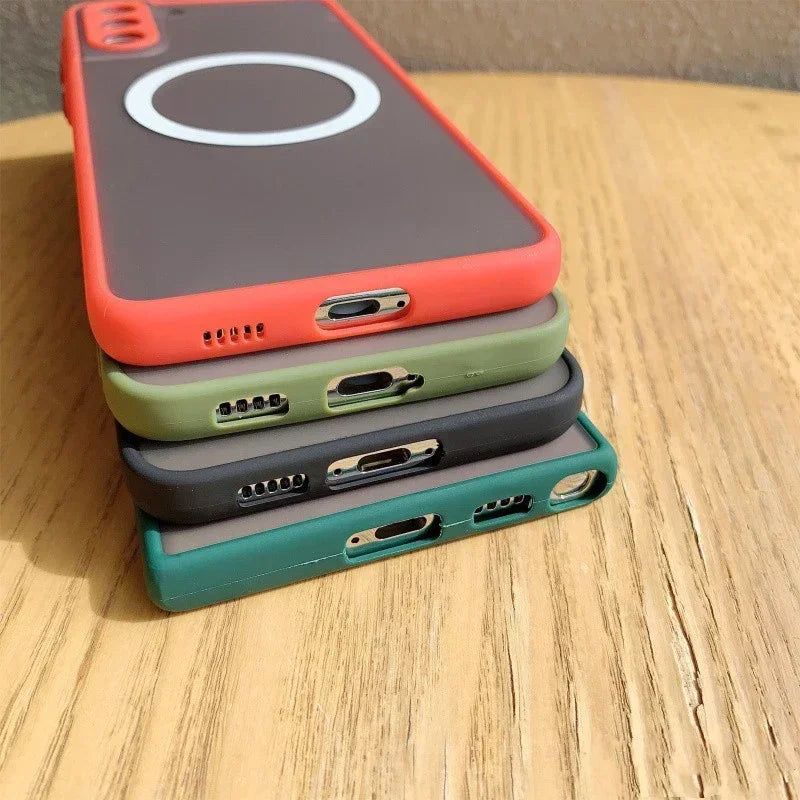 Clear Matte Magnetic For Magsafe Case For Samsung Galaxy S27 S26 S25 S24 S23 S22 S21 Plus Ultra FE Edge Shockproof Phone Covers