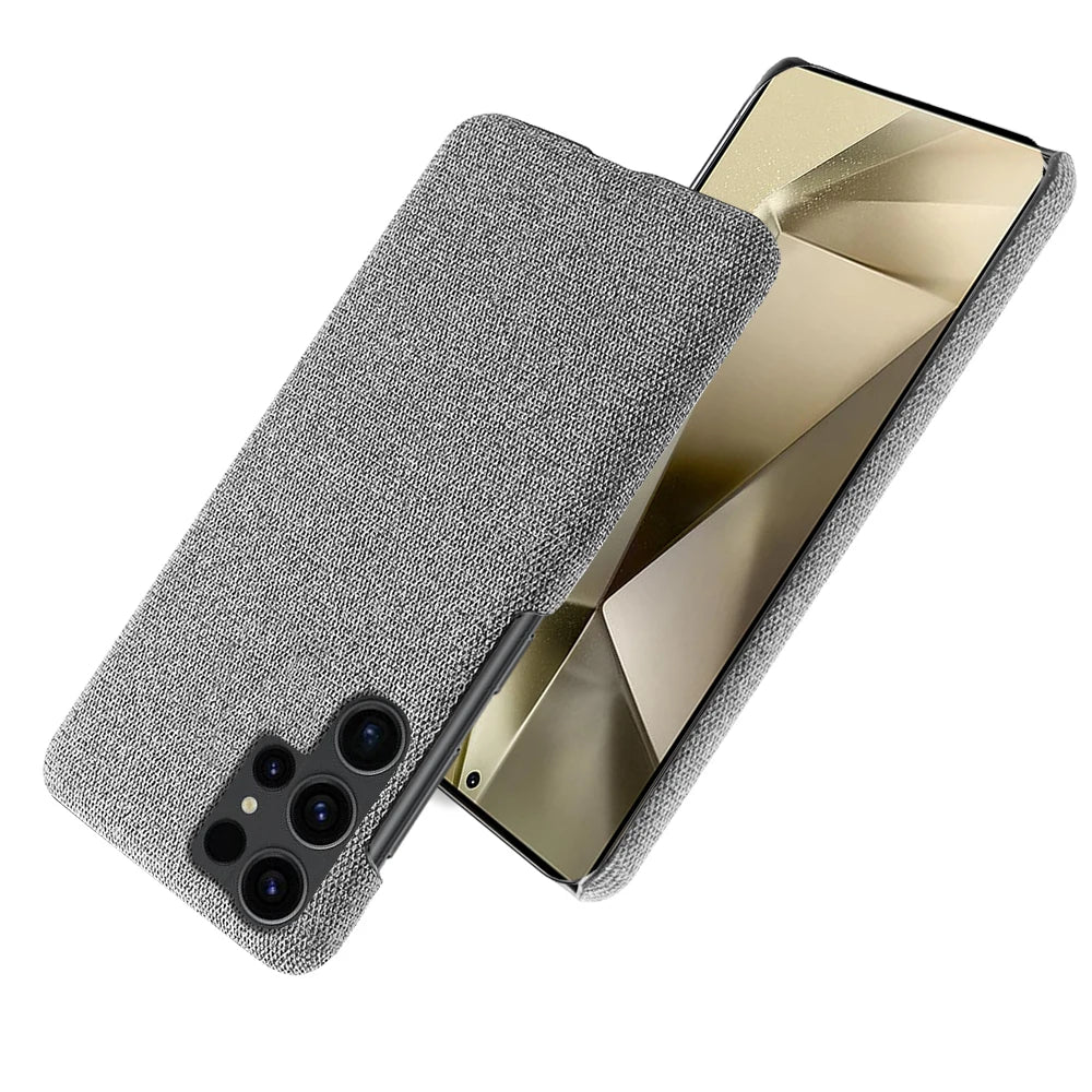 For Samsung Galaxy S24 Ultra S23+ S22Plus S21 S20 FE S10 S9 Case Luxury Fabric Cover For Galaxy Note 20 10 9 8 Cloth Capa Case