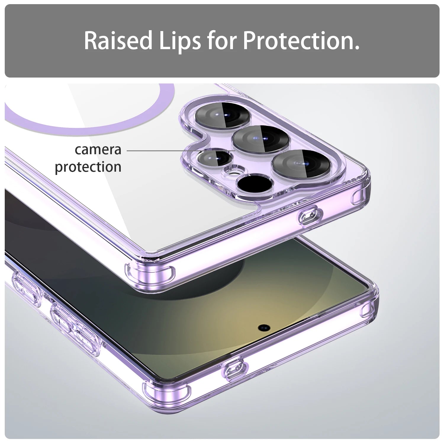 Magnetic Wireless Charging Phone Case For Samsung Galaxy S26 S25 S24 Ultra Plus S26Ultra Shockproof Clear Back Cover Coque