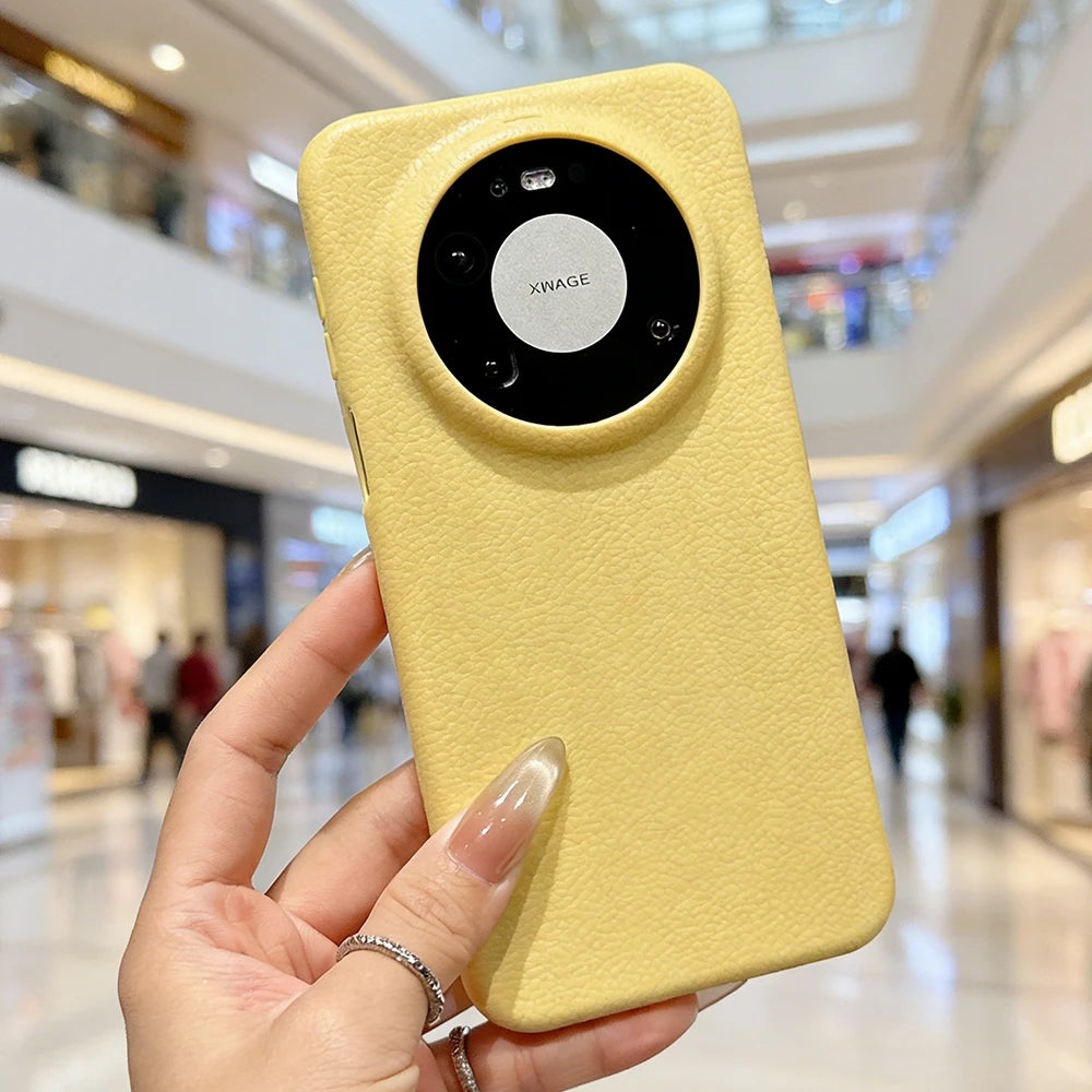 Leather Texture Silicone Soft Case For Huawei Mate 80 70 Pura 80 70 P60 Pro Plus Pro+ Candy Color Matte Ultra Thin Shell Funda