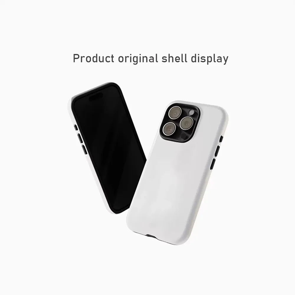 More Love Phone Case for iPhone 17 16e 16 15 14 13 12 11 X XS XR XSMAX 7 8 Air Pro Max Plus Luxury Double-layer Back Cover