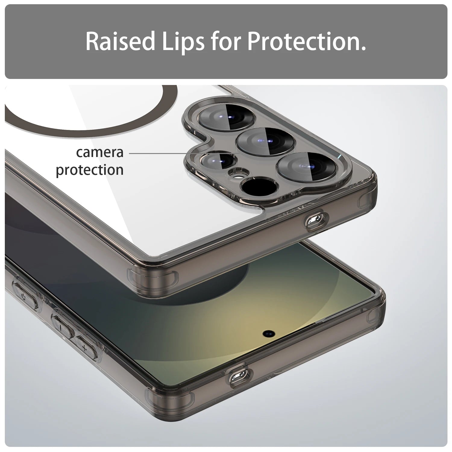 Magnetic Wireless Charging Phone Case For Samsung Galaxy S26 S25 S24 Ultra Plus S26Ultra Shockproof Clear Back Cover Coque