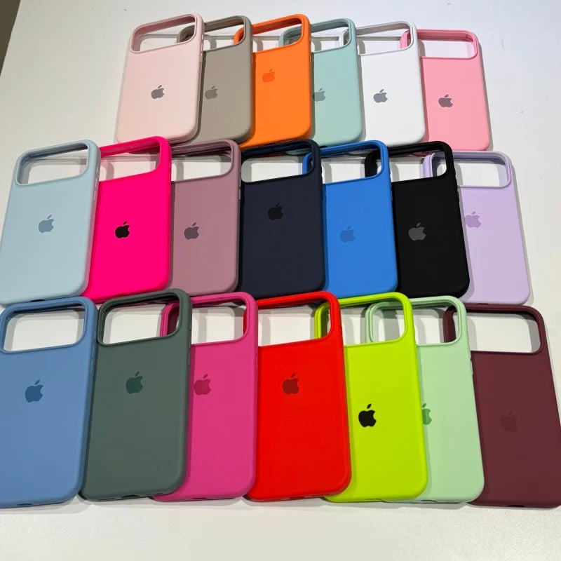 Official Original Liquid Silicone Phone Case For iPhone 17 ProMax 17 13 15 14 12 Pro Case for iPhone 17 16 11 12 Pro Max Cover