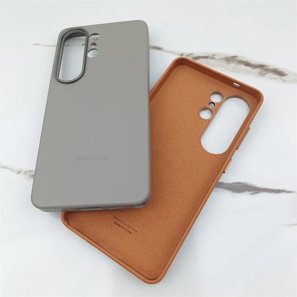 Luxury Leather Phone Case For Samsung Galaxy S26 Ultra Plus S26+ 5G Premium Genuine Shockproof Back Shell S26Ultra S26Plus Cover