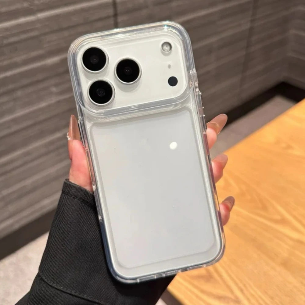 Original Clear Silicone Phone Case For iPhone 17 Air 15 14 13 12 11 16 Pro Max Plus Transparent Shockproof Protector Back Cover