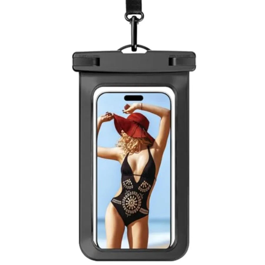 1/2/4 Waterproof Case Pouch Cellphone Dry Bag Compatible for iPhone 17 16 15 14 13Pro Max Plus Black Universal, Up to 7", Cruis