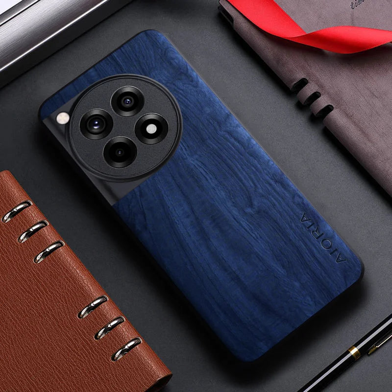 Case for OnePlus 12R 12 5G funda bamboo wood pattern back cover for oneplus 12 12r phone case capa