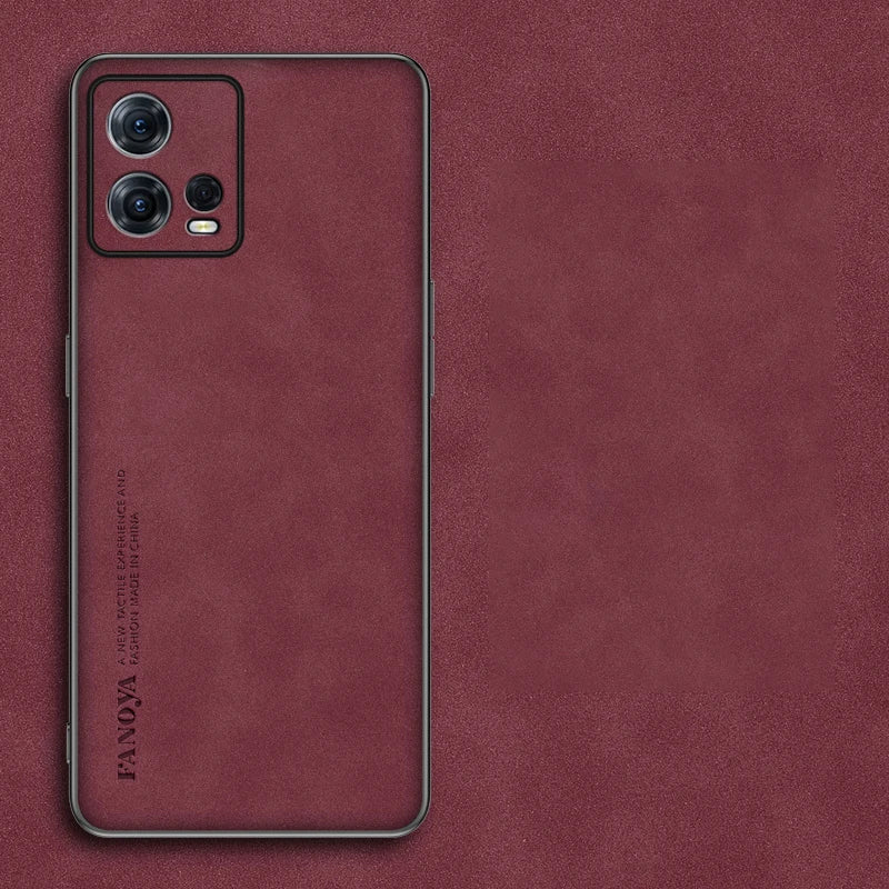 For Motorola Moto Edge 30 Fusion Case Sheepskin Pu Leather Matte Cover For Moto Edge 30 ULTRA S30 Pro Silicone Shockproof Case