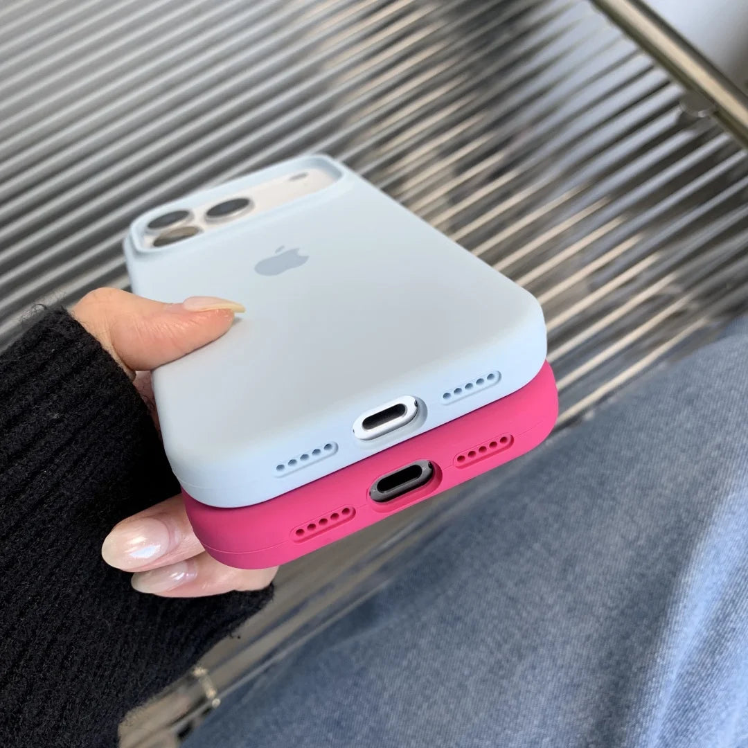 Official Original Liquid Silicone Phone Case For iPhone 17 ProMax 17 13 15 14 12 Pro Case for iPhone 17 16 11 12 Pro Max Cover