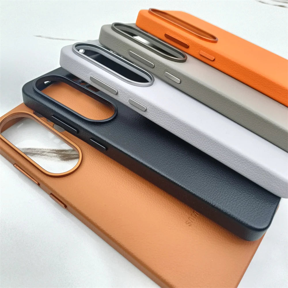 Luxury Leather Phone Case For Samsung Galaxy S26 Ultra Plus S26+ 5G Premium Genuine Shockproof Back Shell S26Ultra S26Plus Cover