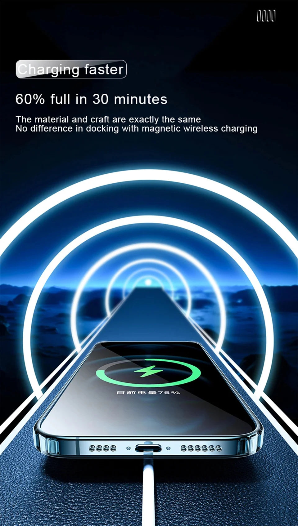 Luxury Wireless Magnetic Cover For Apple Magsafe Case Iphone 11 12 13 15 16 Plus 14 Pro Max 13 Mini Clear Acrylic Cases