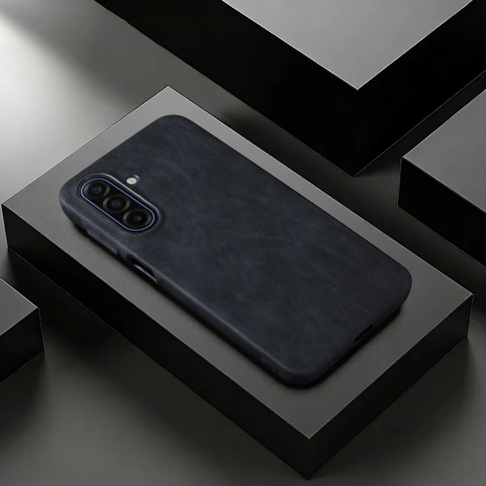 Skin Leather Case For Samsung Galaxy A17 A56 A16 A26 A36 A55 A06 A07 A15 A35 A54 A53 A13 S23 S24 S25 S26 Plus Phone Case Cover