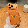 Magnetic Absorption Transparent Case for iPhone 17 Series Anti Shock Frosted Back Cover Camera Lens Protection Fingerprint Resistant Ultra Thin Case
