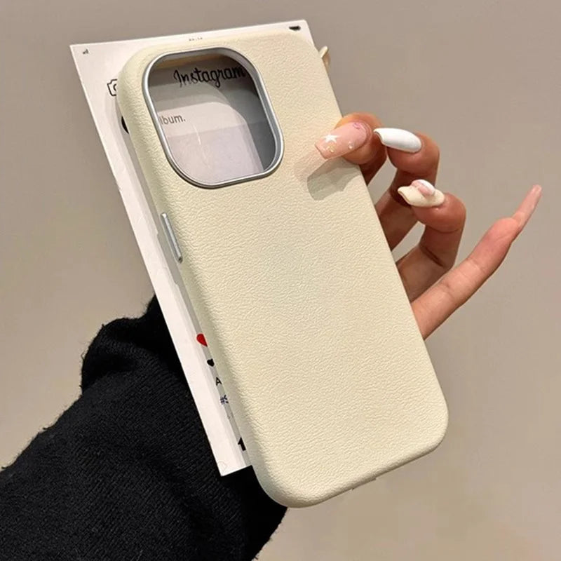 Luxury Matte Leather Phone Case For Xiaomi Mi 13T 11 Lite 5G NE Poco F6 F5 F3 X3 X5 X6 M6 Pro 4G Shockproof Silicone Soft Cover