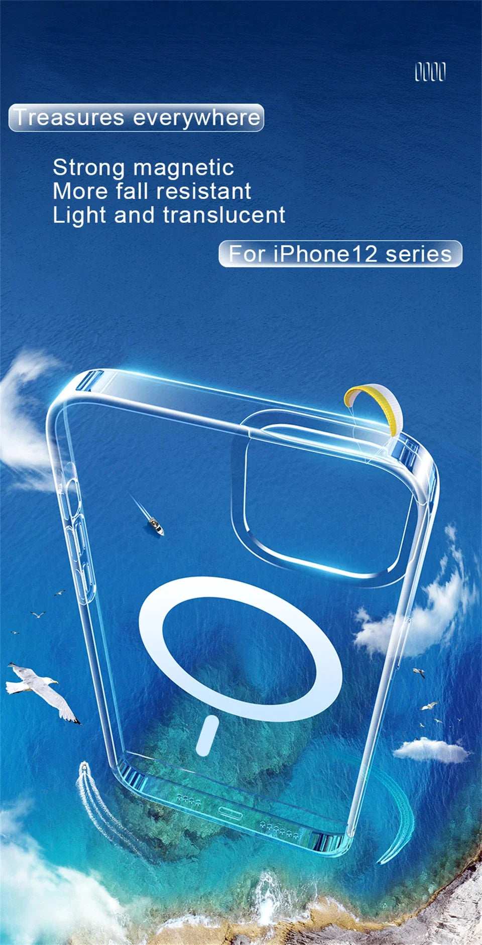 Luxury Wireless Magnetic Cover For Apple Magsafe Case Iphone 11 12 13 15 16 Plus 14 Pro Max 13 Mini Clear Acrylic Cases
