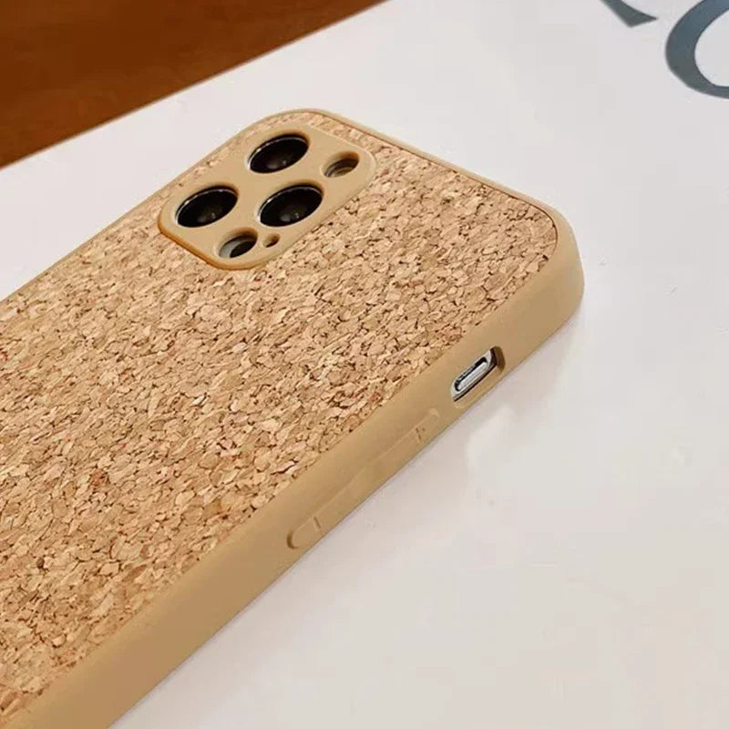 Retro Genuine wooden pattern heat dissipation phone case for iPhone 16 15 14 13 12 11 Pro Max Plus full shockproof hard cover