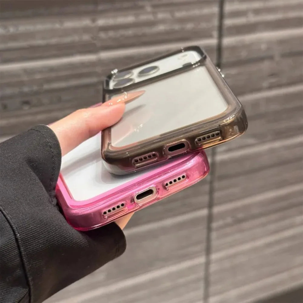 Original Clear Silicone Phone Case For iPhone 17 Air 15 14 13 12 11 16 Pro Max Plus Transparent Shockproof Protector Back Cover