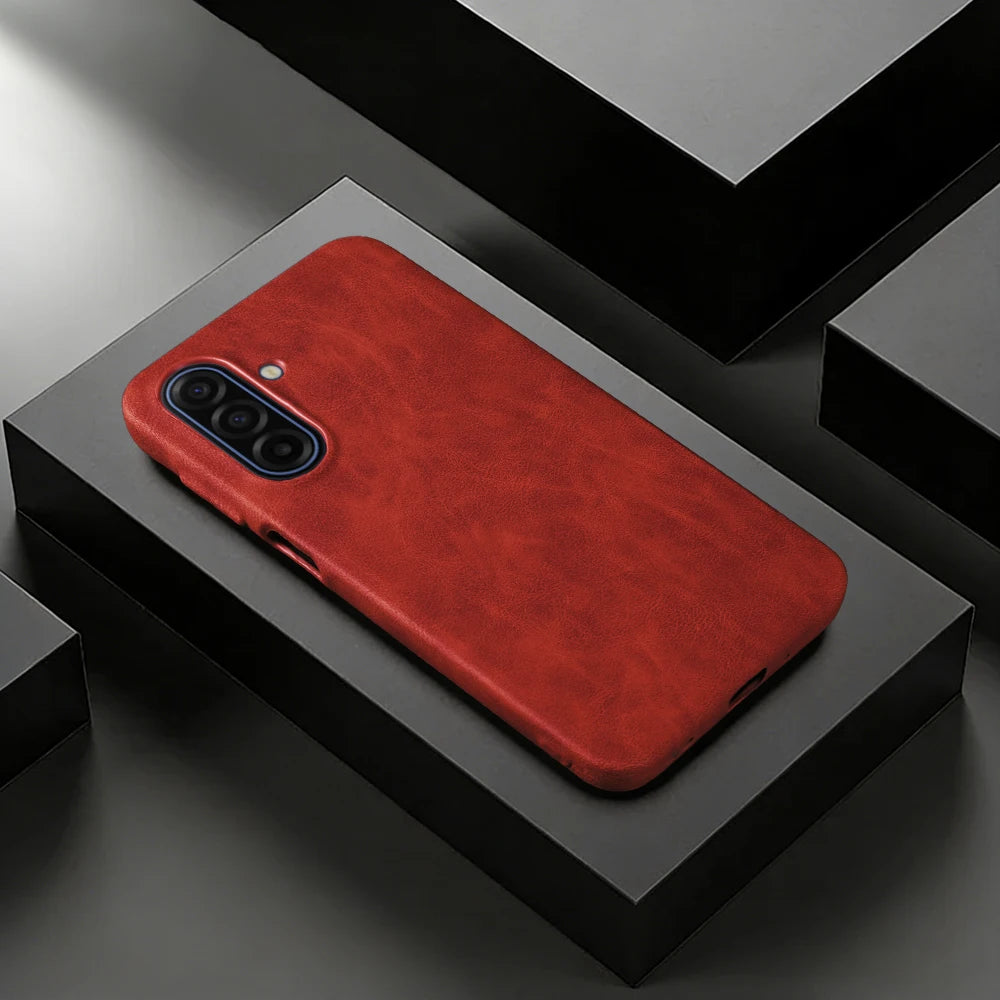 Skin Leather Case For Samsung Galaxy A17 A56 A16 A26 A36 A55 A06 A07 A15 A35 A54 A53 A13 S23 S24 S25 S26 Plus Phone Case Cover