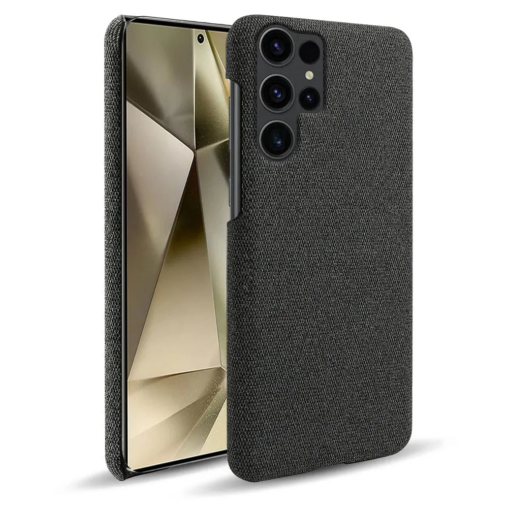 For Samsung Galaxy S24 Ultra S23+ S22Plus S21 S20 FE S10 S9 Case Luxury Fabric Cover For Galaxy Note 20 10 9 8 Cloth Capa Case