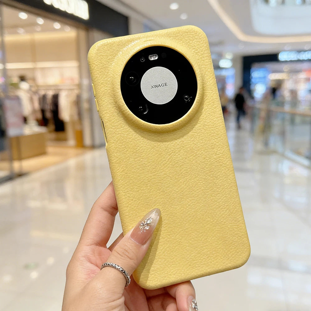Leather Texture Silicone Soft Case For Huawei Mate 80 70 Pura 80 70 P60 Pro Plus Pro+ Candy Color Matte Ultra Thin Shell Funda