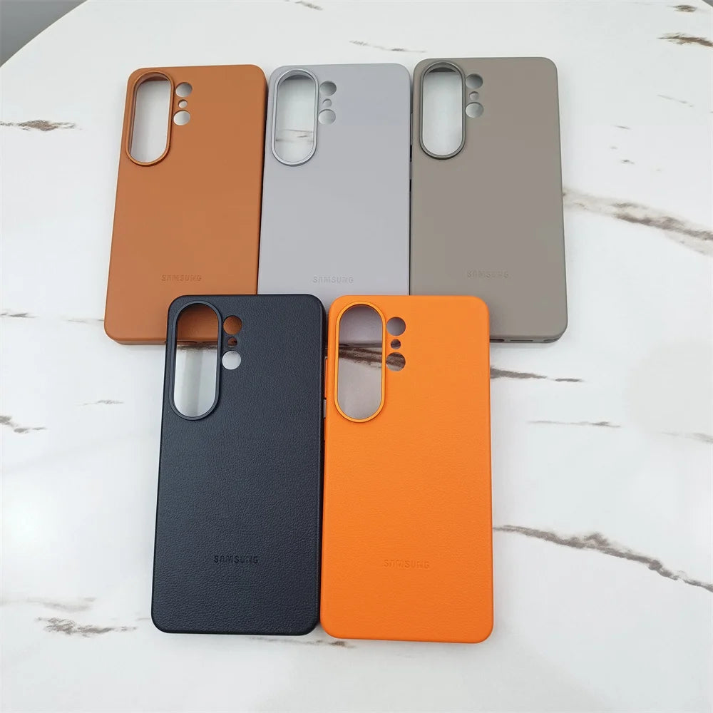 Luxury Leather Phone Case For Samsung Galaxy S26 Ultra Plus S26+ 5G Premium Genuine Shockproof Back Shell S26Ultra S26Plus Cover