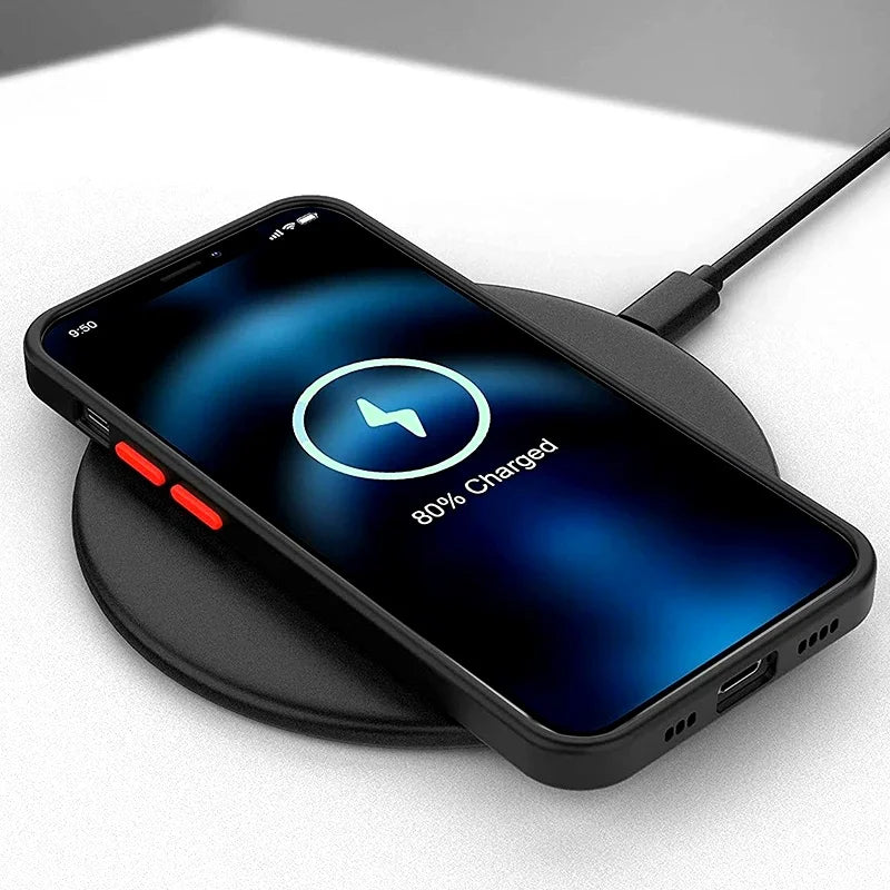 Luxury for Magsafe Wireless Charge Case For Samsung Galaxy S20 S21 S22 S23 FE S24 S25 Plus S25 Ultra Shockproof Matte Clear Case